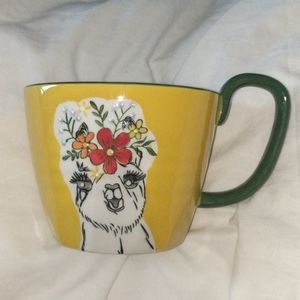 🦙 World Market Floral Llama Mug 🦙
